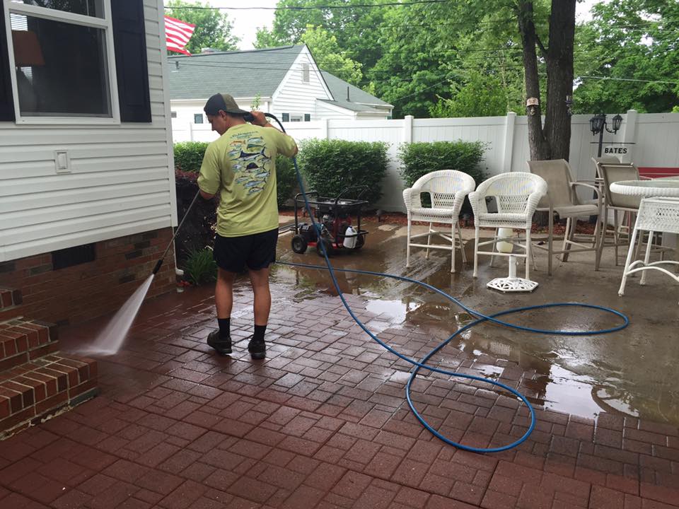 Pressure Washing Brick