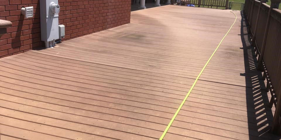 deck cleaning before